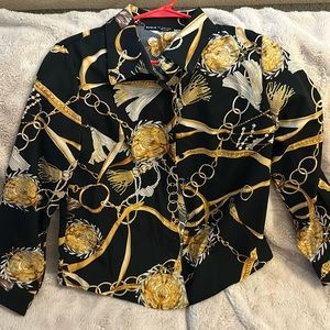 SHEIN multi color blouse